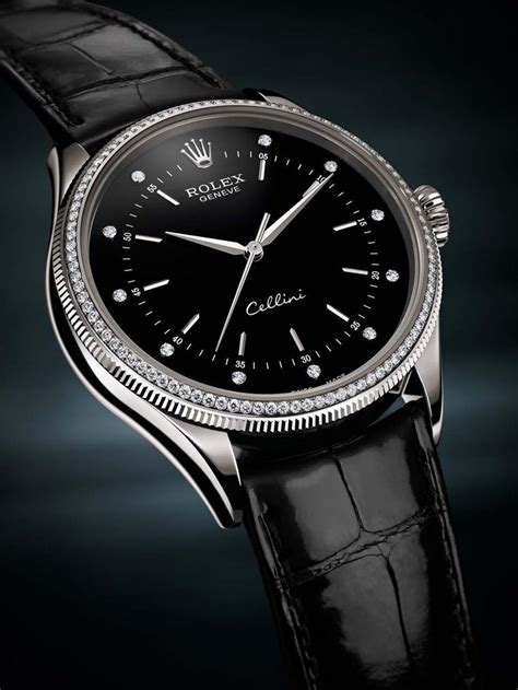 rolex cellini black